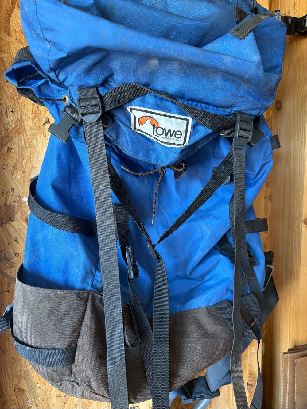 Lowe Alpine Blue and Brown Men's Hiking Backpack